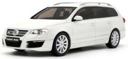 予約品　2027年3月頃　ミニカー  OttO mobile　レジンモデル（開閉機構なし） 1/18　OTM1393　フォルクスワーゲン パサート(B6) R36 ヴァリアント 2008 (ホワイト)限定生産品　4548565529865