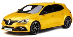 ミニカー　OttO mobile　レジンモデル （開閉機構なし） 1/18　OTM283　ルノー メガーヌ RS 2017（イエロー）世界限定999個　4548565350285