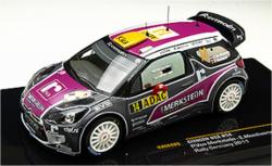 お取り寄せ予約品　ミニカー　2013年　イクソ 1/43  RAM480 シトロエン DS3 WRC 2011年 ラリー・ジャーマニー #14 P.Van Merksteijn/E.Mombaerts　4895102317479