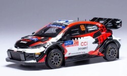 予約品　2025年4月頃　ミニカー　IXO(イクソ)　ダイキャスト　1/43　RAM947　トヨタ GR YARIS ラリー１ ハイブリッド 2024年 ラリーフィンランド リタイヤ #69 K.Rovanpera/J.Halttunen（ R カッレ・ロバンペラ/ヨンネ・ハルットゥネン）