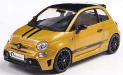 お取り寄せ予約品　8月頃　ミニカー　SOLIDO（ソリド） ダイキャストモデル（開閉機構付） 1/18　S1811306　フィアット F595 アバルト ソリドワークス 2024 (イエロー)　3663506042140