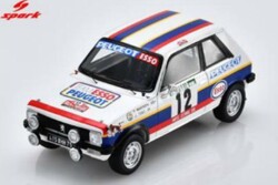 予約品　2027年2月頃　ミニカー　Spark　レジンモデル　1/43　S2615　Peugeot 104 ZS No.12 7位 Rally Portugal 1978 T.Makinen J.Todt　9580006926159