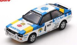 予約品　2027年3月頃　ミニカー　Spark　レジンモデル　1/43　S3224　Audi Quattro No.4 優勝 Swedish Rally 1982 S. Blomqvist B. Cederberg　9580006932242