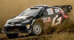 予約品　11月頃　ミニカー　Spark（スパーク）レジンモデル  1/43　S6874　トヨタヤリス TOYOTA GR Yaris Rally1 HYBRID No.18 TOYOTA GAZOO Racing WRT 2位 Rally Safari 2024 T. Katsuta A.Johnston　9580006968746