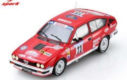 予約品　2027年3月頃　ミニカー　Spark　レジンモデル　1/43　S9358　Alfa Romeo GTV6 No.23 5位 Tour de Corse 1985 Y. Loubet J-B. Vieu　9580006993588