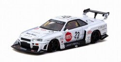 予約品　2026年1月頃　ミニカー　TARMAC（ターマック）ダイキャスト製　1/64　T64-104-WH　日産スカイライン LB-ER34 Super Silhouette SKYLINE White　9581015738948