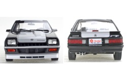 予約品　12月頃　ミニカー　TOPMARQUES Lucky Stepシリーズ　レジンモデル（開閉機構なし） 1/18　TOPLS057C　ダッジ シェルビー チャージャー ターボ 1985 （ブラック/シルバーストライプ）