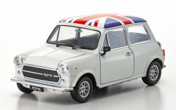 お取り寄せ予約品　7月頃　再発売　ミニカー　WELLY  ダイキャスト（開閉機構アリ）　1/24　WE22496UK1　ミニクーパー 1300 アイボリー（ルーフ：ユニオンジャック）　4548565524778