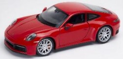 お取り寄せ予約品　7月頃　再発売　ミニカー　WELLY  ダイキャスト（開閉機構アリ）　1/24　WE24099R1　ポルシェ 911 カレラ 4S レッド　4548565452484