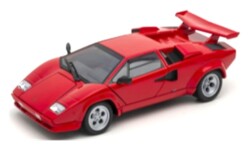 ミニカー　WELLY  ダイキャスト（開閉機構アリ）　1/24　WE24112R1　ランボルギーニ カウンタック レッド　4548565475629