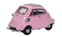 ミニカー　Oxford（オックスフォード） 1/76　OX76IS003　BMW イセッタ（ピンク）
