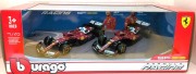 予約品　8月頃　ミニカー　BURAGO（ブラゴ） ダイキャストモデル　1/43　18-36839　フェラ－リ SF-25 2台セット No,16ルクレール/No,44 ハミルトン　4548565525928