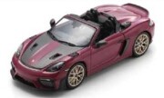 予約品　2026年2月頃　ミニカー　Schuco（シュコー） ダイキャストモデル　1/43　43U00011　Porsche 718 Spyder RS ruby-star with Weissach Package 2023　9581677400115
