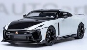 予約品　9月以降順次　ミニカー　AUTOart （オートアート・コンポジットダイキャストモデル） 1/18　77511　日産 NISSAN GT-R50 by ITALDESIGN （メタリック・ホワイト／ブラック）