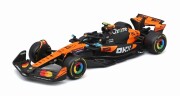 予約品　2026年4月頃　ミニカー　BURAGO（ブラゴ） ダイキャストモデル　1/43　BUR38249N　マクラーレン F1チーム MCL39 2025 No,4 L.ノリス ドライバー付　4548565515769