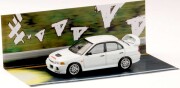 予約品　2026年1月頃　ミニカー　HJ64 ホビージャパン（HobbyJapan） 1/64　HJDMD005　三菱ランサー Mitsubishi Lancer RS Evolution lV / 頭文字D 岩城 清次 VS 藤原 拓海　4981932073989