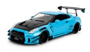 予約品　10月頃　ミニカー　ジャダトイズ JADATOYS　PINK SLIPシリーズ　ダイキャストモデル（開閉機構付）　1/18　JADA37069　ニッサン GT-R (R35) LIBERTY WALK ブルー　4548565532339