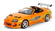 予約品　10月頃　ミニカー　ジャダトイズ JADATOYS　ワイルドスピード シリーズ　ダイキャストモデル（開閉機構付）　1/18　JADA37770　F&amp;F トヨタ スープラ オレンジ (ブライアン)　4548565532346