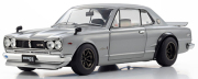 予約品　2027年2月頃　リニューアル再生産　ミニカー　KYOSHO 京商 ダイキャストモデル（開閉機構付） 1/18　KS08129S　日産 スカイライン 2000 GT-R (KPGC10) (シルバー) 　4548565528301