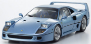 予約品　2027年1月頃　ミニカー　KYOSHO 京商 ダイキャストモデル（開閉機構付） 1/18　KS08416LB　フェラーリ F40 (ライトブルーメタリック)　4548565517091