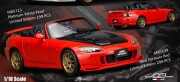 予約品　8月以降順次　ミニカー  MOTORHELIX  ダイキャストモデル（開閉機構つき）　1/18　M85124　ホンダ Honda S2000（AP2） MUGEN New Formula Red　4570245220465