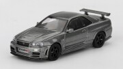 予約品　2026年3月以降順次　ミニカー　MINI-GT　1/64　MGT01160-R　日産スカイライン GT-R ダークメタルグレー (NISMO BNR34 CRS バージョン)(右ハンドル)　840456385326