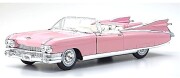 予約品　6月頃　ミニカー　マイスト Maisto　ダイキャストモデル（開閉機構付）  1/18　MS36813P1　キャデラック エルドラド ビアリッツ 1959 ピンク　4548565522958