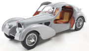 予約品　2026年4月頃　ミニカー　SOLIDO（ソリド） ダイキャストモデル（開閉機構付）　1/18　S1802106　ブガッティ アトランティック タイプ 57SC 1937 (マットシルバー)　3663506040535