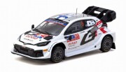 予約品　2027年1月頃　ミニカー　TARMAC（ターマック）ダイキャスト製　1/64　T64-085-24FR05　トヨタ Toyota GR YARIS Rally1 HYBRID Rally Finland 2024 Sami Pajari/nni Malkonen Model Car + Trading Cards Combo Set　9581015739532