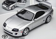 予約品　3月頃　ミニカー　サンスター SunStar  ダイキャスト　1/18　W001D　WHELART トヨタ スープラ A80 シルバー RHD　6975962811343