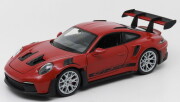 予約品　7月頃　再発売　ミニカー　WELLY  ダイキャスト（開閉機構アリ）　1/24　WE24122R　ポルシェ 911 GTR RS (992) レッド　4548565481989