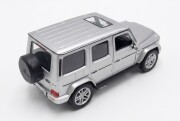 予約品　12月頃　ミニカー　WELLY  ダイキャスト（開閉機構アリ）　1/24　WE24136S　メルセデス AMG G63 シルバー　4548565532308