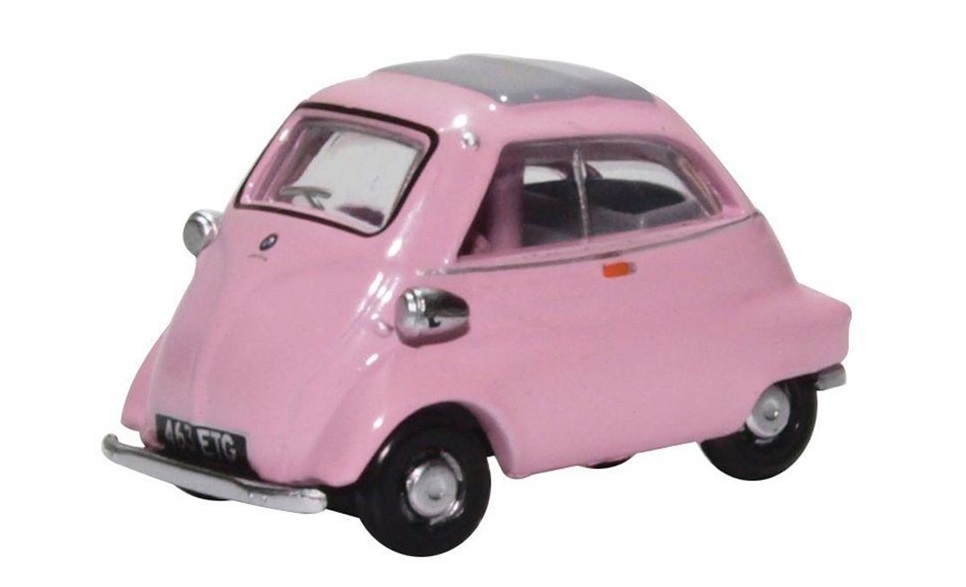 ミニカー　Oxford（オックスフォード） 1/76　OX76IS003　BMW イセッタ（ピンク）