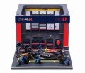 予約品　2026年2月頃　ミニカー　BURAGO（ブラゴ） ダイキャストモデル　1/43　BUR38453P　オラクル レッドブル レーシング PIT PASS セット RB20 No,11 S.ペレス (クルー×6pcs、パドックガレージ)　4548565512270