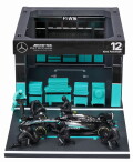 予約品　11月頃　ミニカー　BURAGO（ブラゴ） ダイキャストモデル　 1/43　BUR38458A　メルセデス-AMG ペトロナス F1チーム PIT PASS セット W16 No.12 A.K.アントネッリ　4548565530069