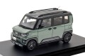 予約品　9月頃　ミニカー　Hi-Story（ハイストーリー）レジンモデル　1/43　HS587GR　三菱デリカミニ Mitsubishi DELICA MINI（2025）アッシュグリーンメタリック×ブラックマイカ　4523231452364