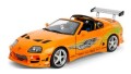 お取り寄せ予約品　10月頃　ミニカー　ジャダトイズ JADATOYS　ワイルドスピード シリーズ　ダイキャストモデル（開閉機構付）　1/18　JADA37770　F&F トヨタ スープラ オレンジ (ブライアン)　4548565532346
