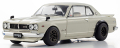 お取り寄せ予約品　2027年2月頃　リニューアル再生産　ミニカー　KYOSHO 京商 ダイキャストモデル（開閉機構付） 1/18　KS08129W　日産 スカイライン 2000 GT-R (KPGC10) (ホワイト)　4548565528318