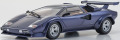 お取り寄せ予約品　8月頃　ミニカー　KYOSHO 京商　ダイキャストモデル（開閉機構付）　  1/18　KS08320DBL　ランボルギーニ カウンタック LP5000 クワトロバルボーレ ダークブルー　4548565517183