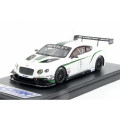 ミニカー　LOOKSMART　レジンモデル 1/43　LSBT04　ベントレー コンチネンタル GT3 2013 ガルフ12時間耐久レース（メタリックパールホワイト）