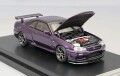 ミニカー  MOTORHELIX　1/64　M63401　日産スカイライン GT-R R34 V SpecII  ミッドナイトパープル　4589746689732