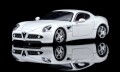 予約品　12月以降順次　ミニカー  MOTORHELIX　ダイキャストモデル　1/64　M69052　アルファロメオ 8C Competizione 2008 Bianco Polare White　4573630209380
