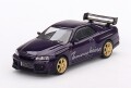 ミニカー　MINI-GT　1/64　MGT00616-R　日産スカイライン GT-R R34 トミーカイラ R-z ミッドナイトパープル(右ハンドル)　4895183666619
