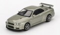ミニカー　MINI-GT　1/64　MGT01003-R　日産スカイライン GT-R R34 Vスペック II Nur ミレニアムジェイド(右ハンドル)　840456304372