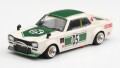 予約品　2027年2月以降　ミニカー　MINI-GT　1/64　MGT01343-R　日産 Nissan Skyline LB-WORKS ハコスカ ホワイト/グリーン(右ハンドル)　840456395936