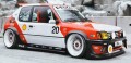 お取り寄せ予約品　2026年6月頃　ミニカー　SOLIDO（ソリド）  ダイキャストモデル （開閉機構付）　1/18　S1801719　プジョー 205 GTI BLACK FISH 1990 (ホワイト/レッド)　3663506050756