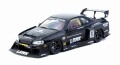 ミニカー　TARMAC（ターマック）ダイキャスト製　1/43　T43-021-BK　スーパーシルエット LB-ER34 Super Silhouette SKYLINE Black　9581015733325