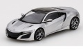 お取り寄せ品　ミニカー　TSM MODEL　レジンモデル　1/43　TSM430129　ホンダ NSX 2017 ソースシルバーメタリック (RHD)　4895183605229