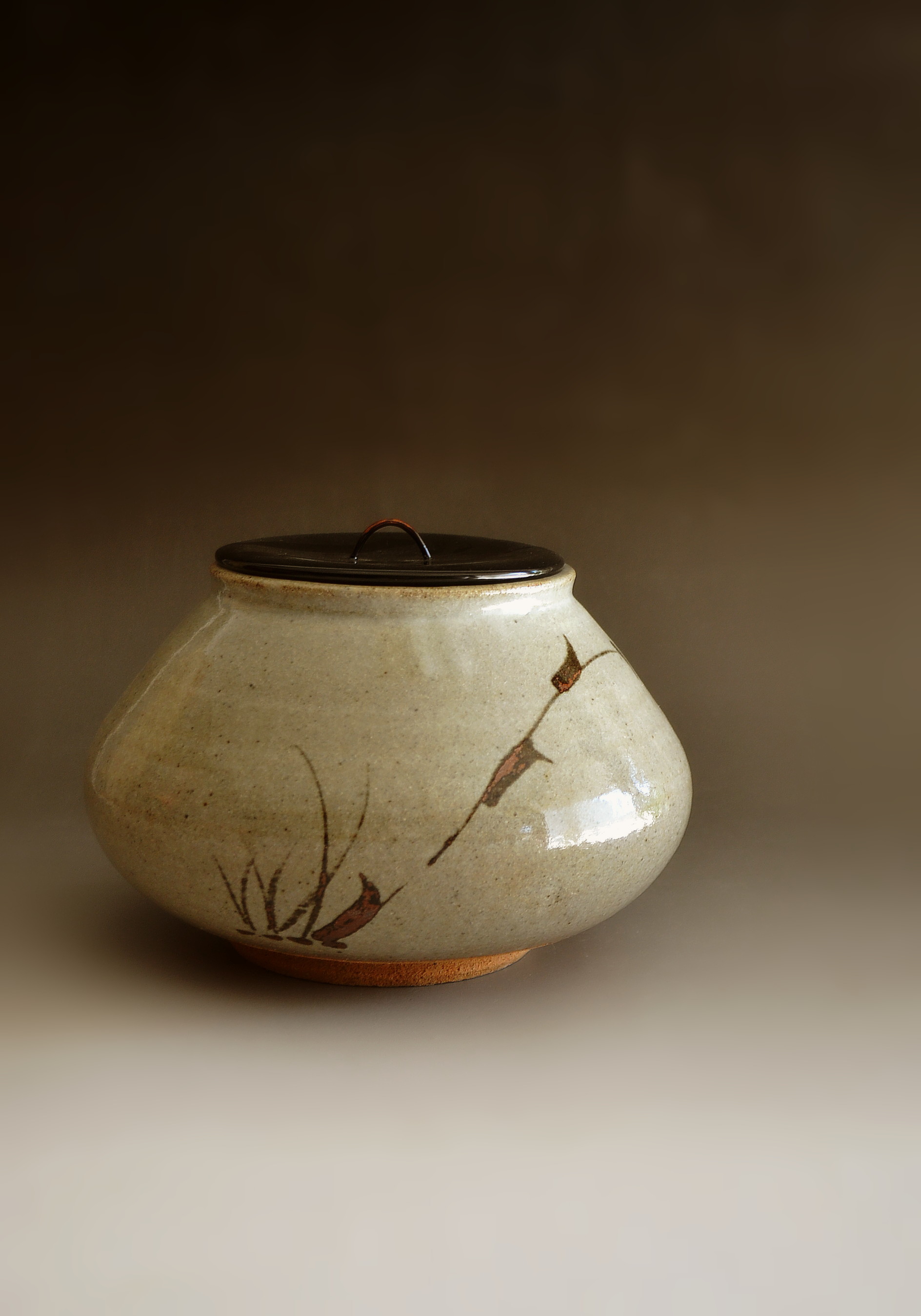 水指 絵唐津 利左衛門