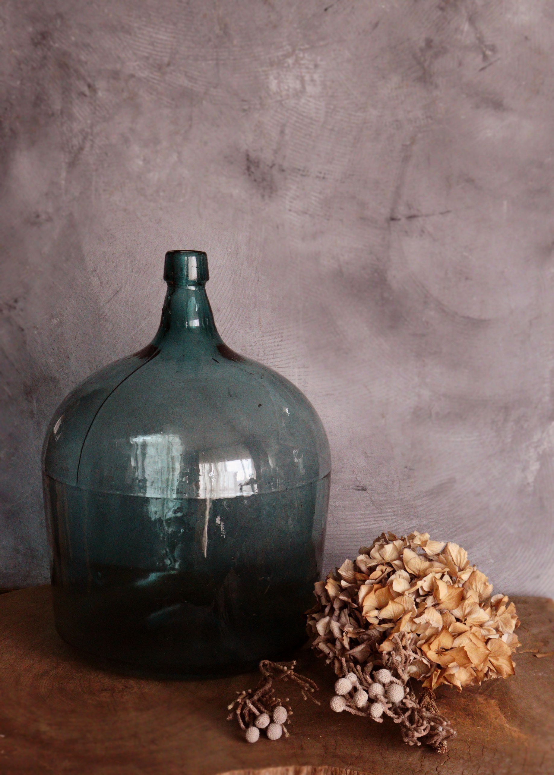 デミジョンボトル　古いガラス大瓶　大瓶　古道具　ガラスボトル　フラワーベース　インテリア　ヴィンテージ